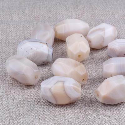 Perforated 30X19 MM Botswana Agate Stone - KT0390